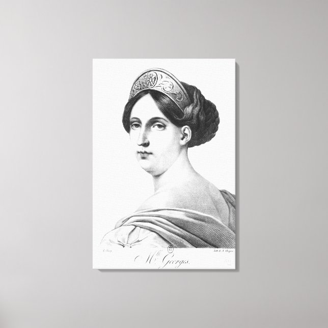 Mademoiselle George, 1825 Canvas Print (Front)