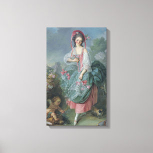 Mademoiselle Guimard (by Jacques-Louis David) Canvas Print