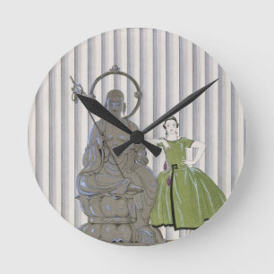 Mademoiselle Spinelly Chez Elle, 1920 (pochoir pri Round Clock