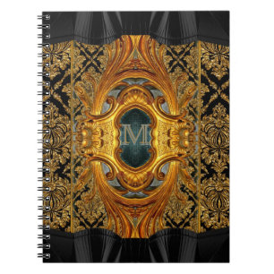 Mademoiselle Victorian  Monogram Spiral Notebook