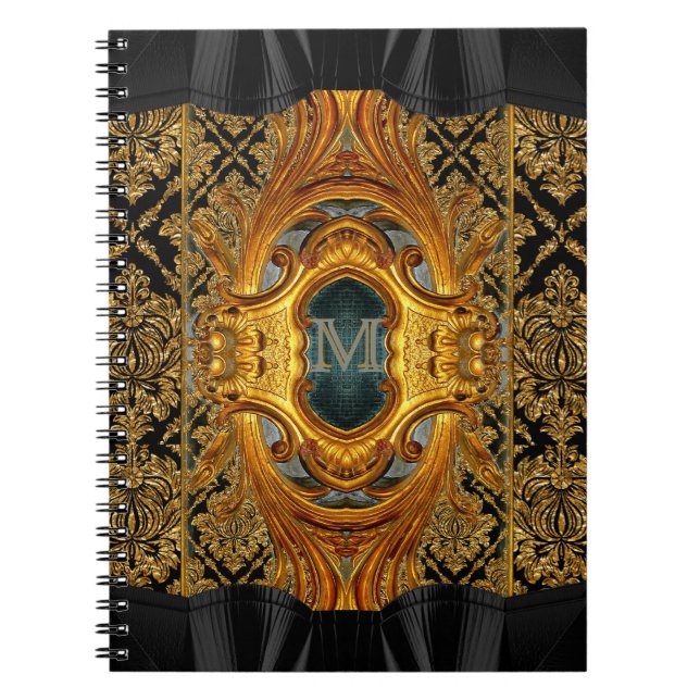 Mademoiselle Victorian  Monogram Spiral Notebook (Front)