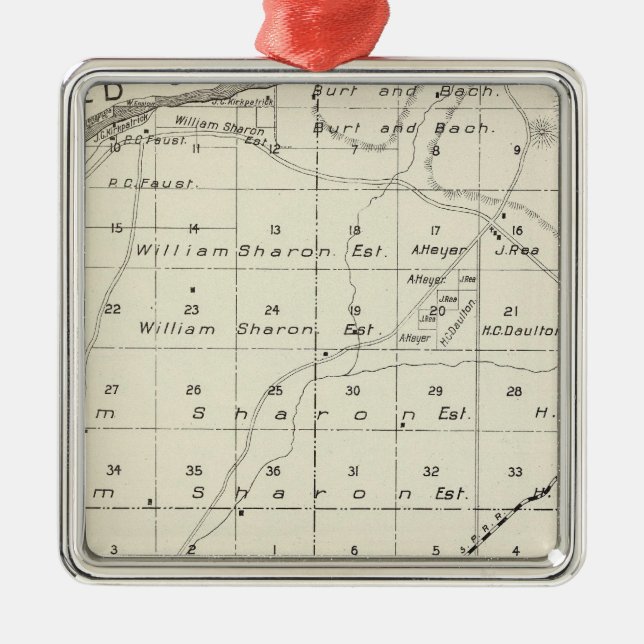 Madera County, California 5 Metal Tree Decoration (Front)