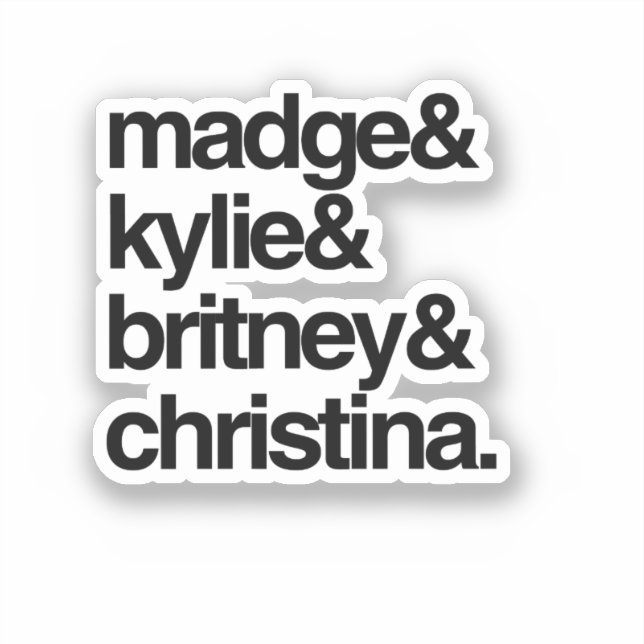 Madge Kylie Britney and Christina (Front)