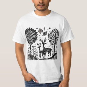Madhubani deer  T-Shirt