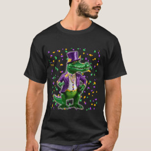 Madigator Mardi Gras Alligator Costume Men Women K T-Shirt
