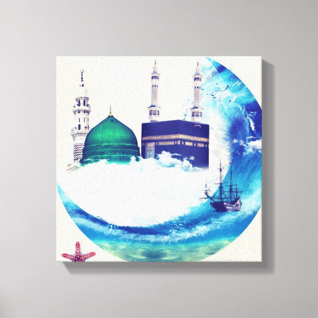 Madina mecca Islamic canvas art design eastern (Front)