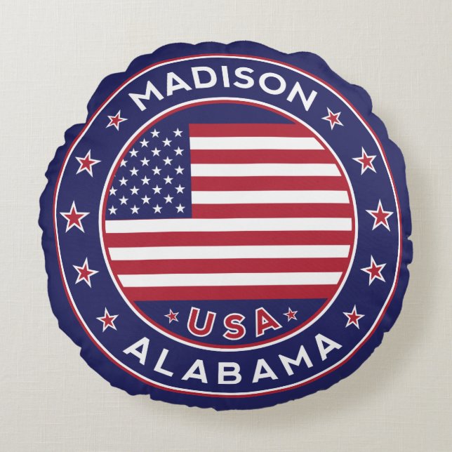 Madison, Alabama Round Cushion (Front)