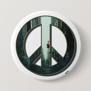 Madison Avenue Peace Button