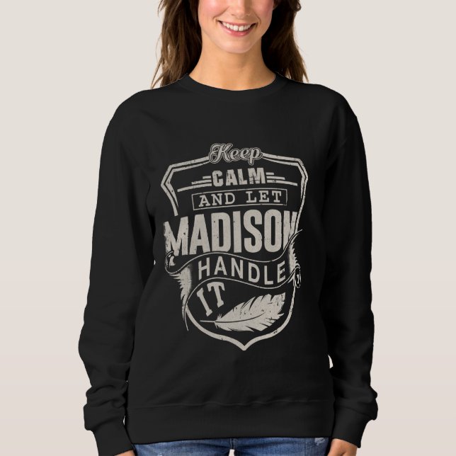 Madison First Name Shirt Madison Name Birthday (Front)