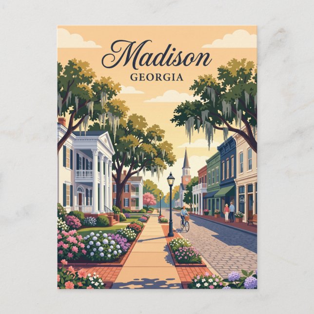 Madison, Georgia Postcard (Front)