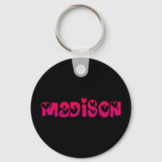 Madison in Hearts Key Ring