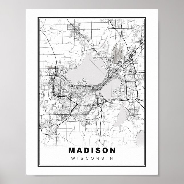 Madison Map Poster (Front)