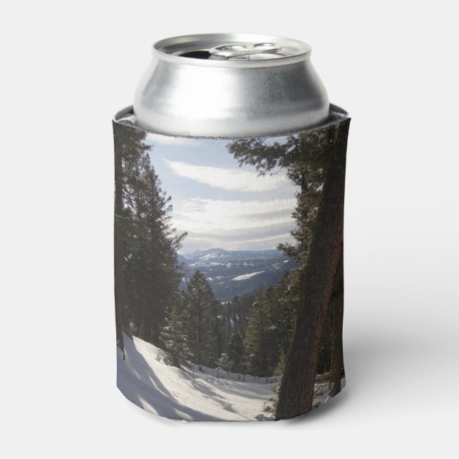 Madison Mountains in Winter in Montana Can Cooler (Can Front)