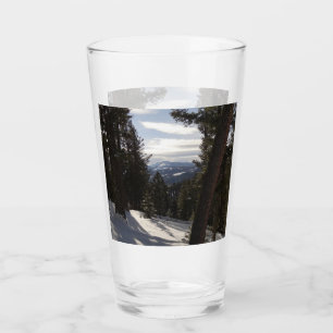 Madison Mountains in Winter in Montana Glass