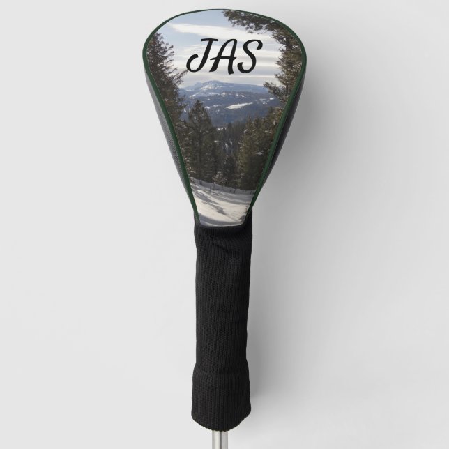 Madison Mountains in Winter in Montana Golf Head Cover (Front)