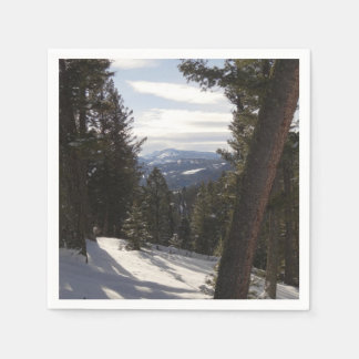 Madison Mountains in Winter in Montana Napkin