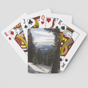 Madison Mountains in Winter in Montana Playing Cards