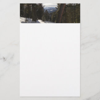 Madison Mountains in Winter in Montana Stationery