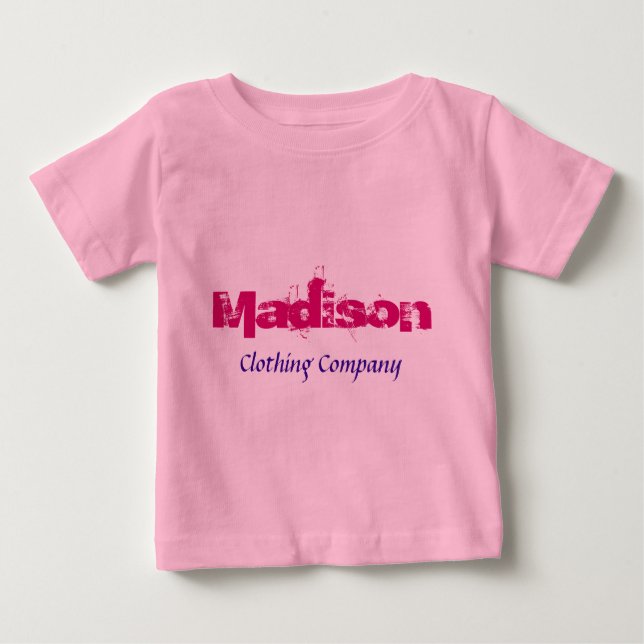 Madison Name Clothing Company Baby Shirts (Front)