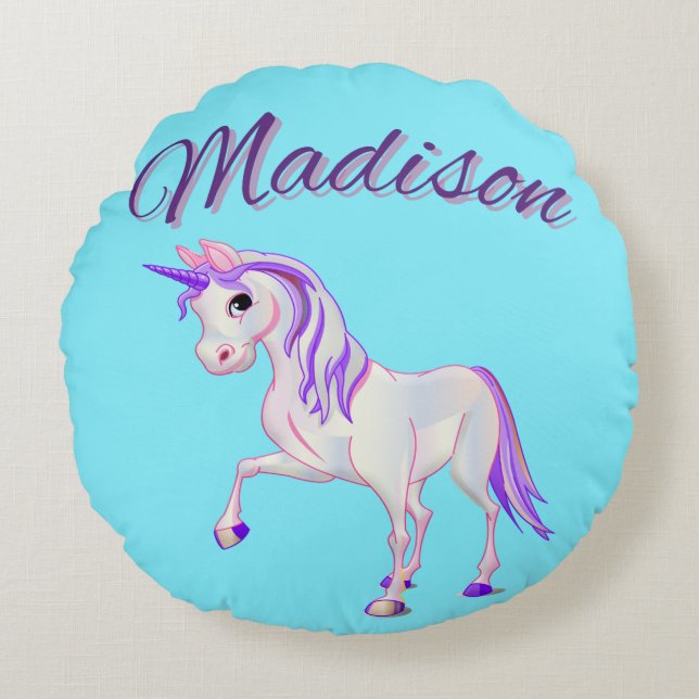 "Madison" Personalised Name Throw Pillow (Front)