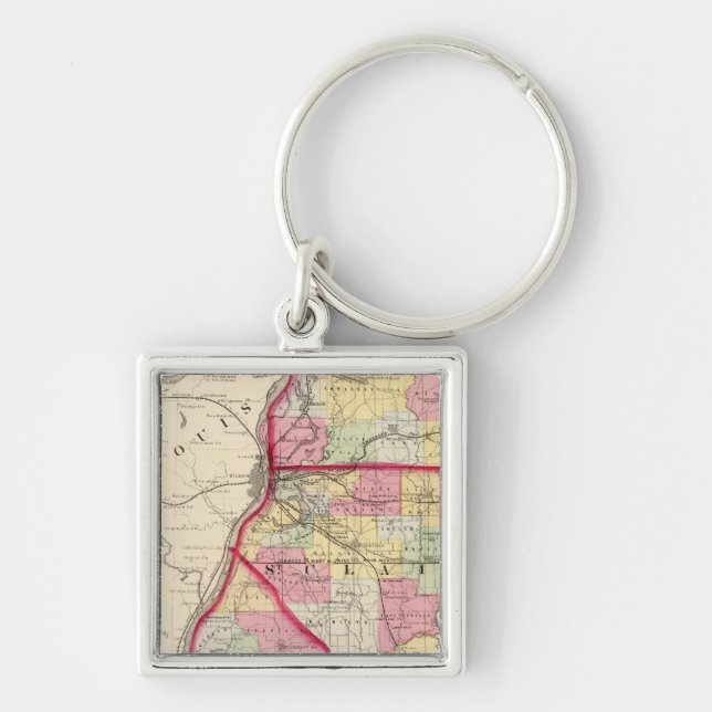 Madison, St Clair, Monroe counties Key Ring (Front)