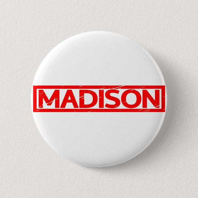Madison Stamp 6 Cm Round Badge (Front)