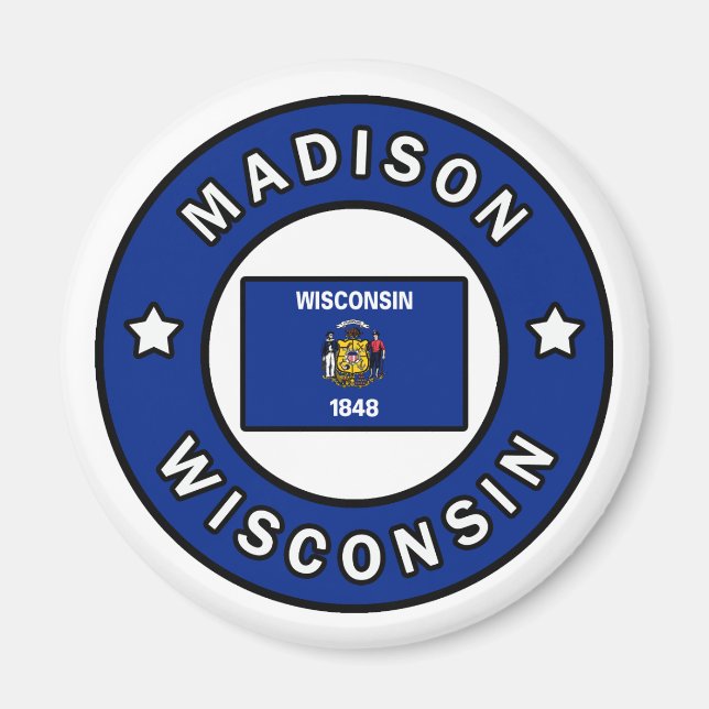 Madison Wisconsin Magnet (Front)