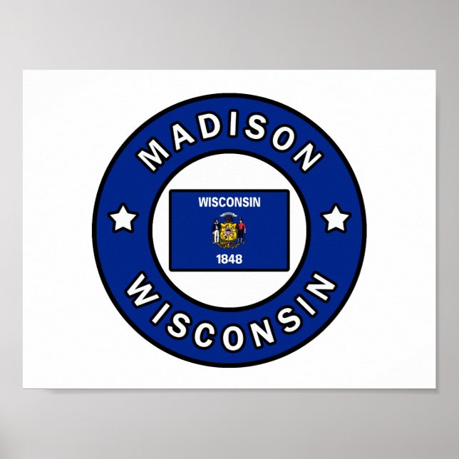 Madison Wisconsin Poster (Front)