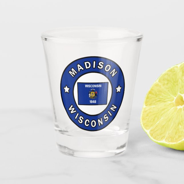 Madison Wisconsin Shot Glass (Front)