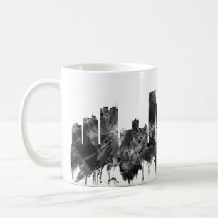 Madison Wisconsin Skyline BW Coffee Mug