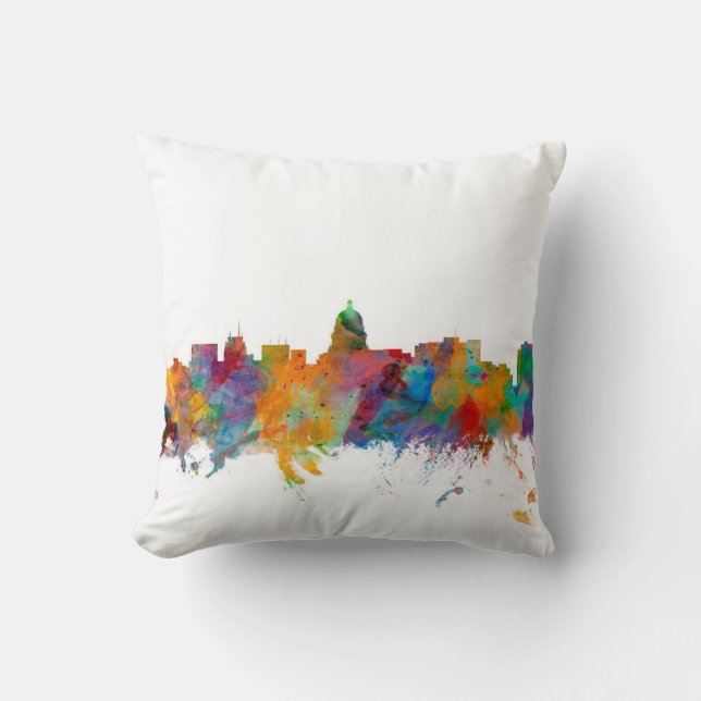 Madison Wisconsin Skyline Cushion (Front)