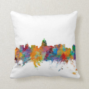 Madison Wisconsin Skyline Cushion