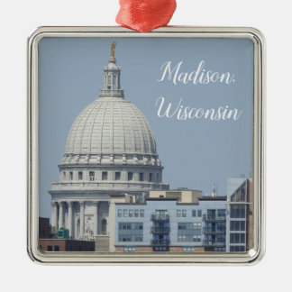Madison, Wisconsin State Capitol Metal Tree Decoration