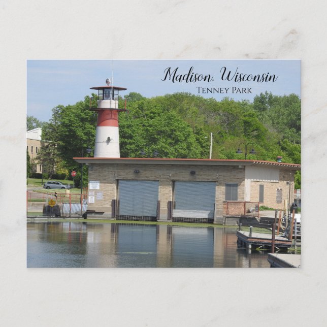 Madison, Wisconsin Tenney Park Photograph Postcard (Front)