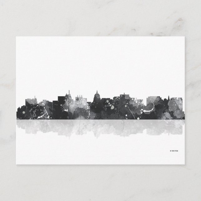 MADISON, WISCONSON SKYLINE POSTCARD (Front)