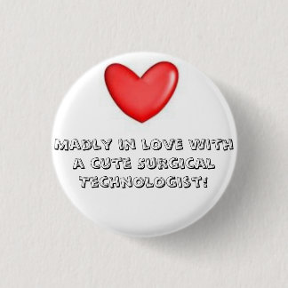 Madly in love 3 cm round badge