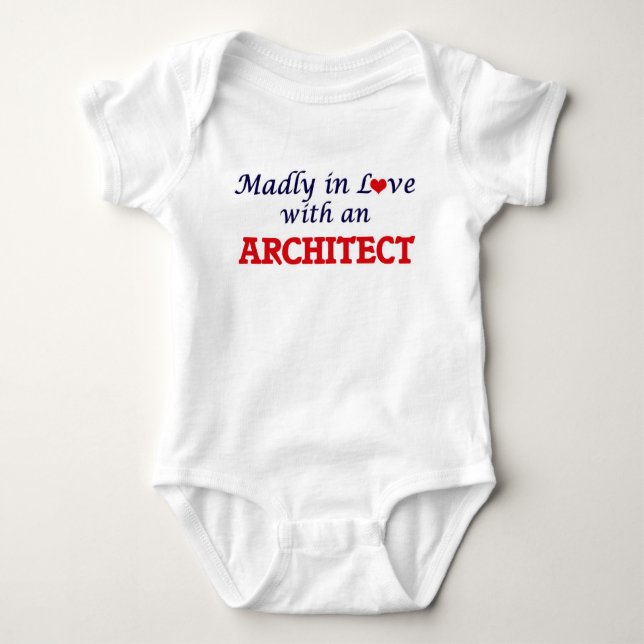Madly in love with an Architect Baby Bodysuit (Front)