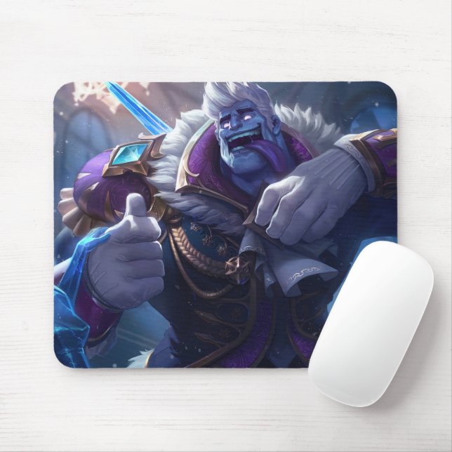 Madman Gaming Mousepad | Power Lifter Themed Art (With Mouse)
