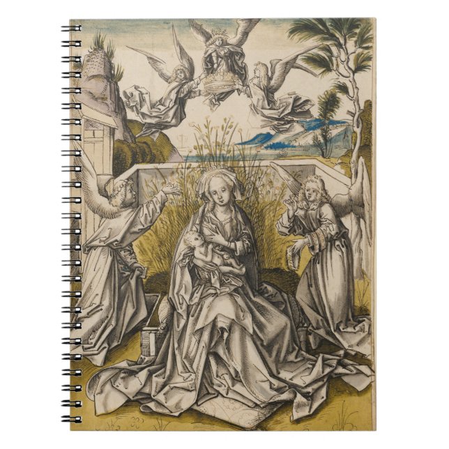 Madonna and Angels In A Landscape | c.1500 Notebook (Front)
