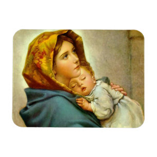 Madonna and Baby A Mother's Love is Forever Magnet