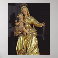 Madonna and Child, 17th century (gilded wood)