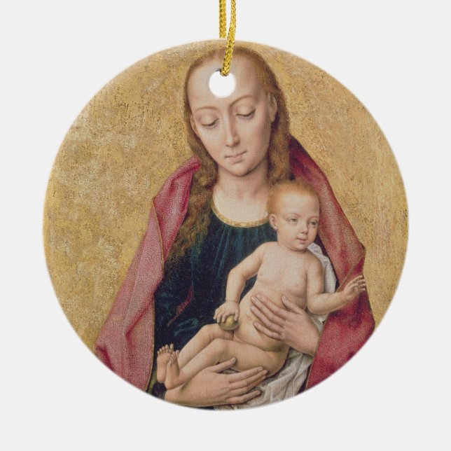 Madonna and Child 2 Ceramic Tree Decoration (Front)