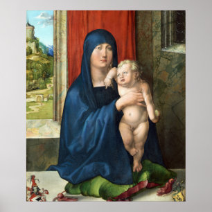 Madonna and Child - Albrecht Durer - c1496 Poster