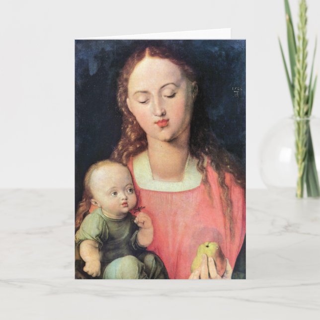 Madonna and Child - Albrecht Durer - c1526 Card (Front)
