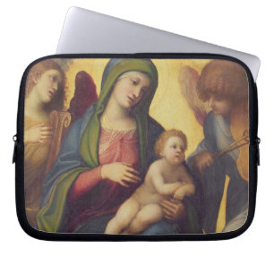Madonna and Child and child in Glory, c.1520 (oil Laptop Sleeve