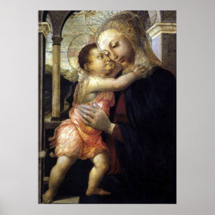 Madonna and Child - Botticelli - c1500 Poster