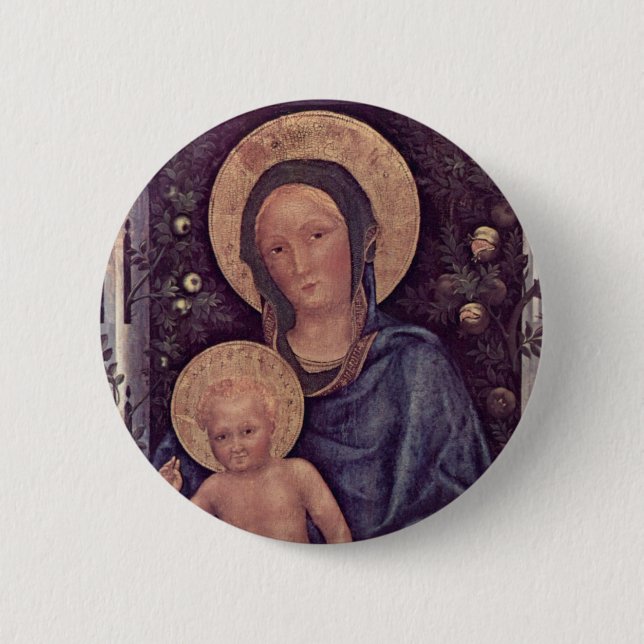 Madonna and Child button (Front)