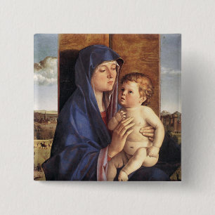Madonna and Child button