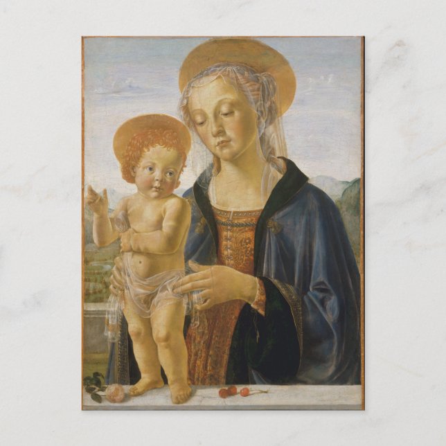 Madonna and Child by Andrea del Verrocchio Postcard (Front)
