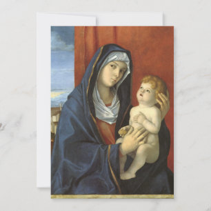 Madonna and Child by Giovanni Bellini, Baby Shower Invitation